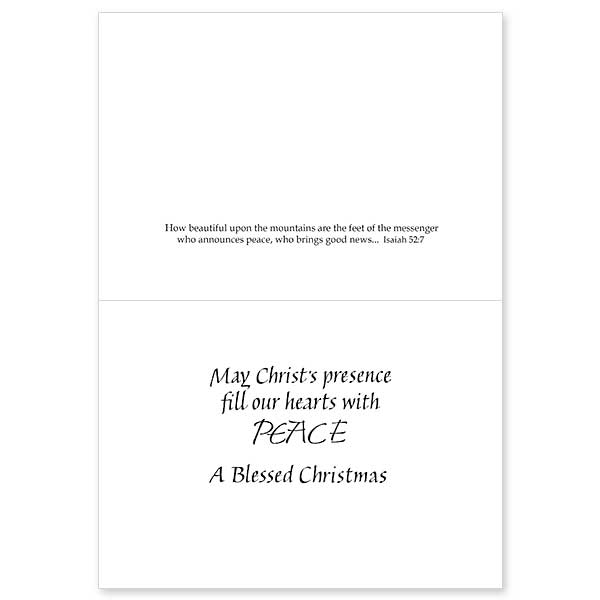 Peace: Splendor of Christmas Card