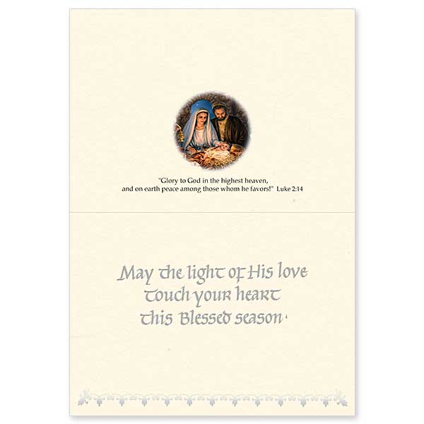 Heaven Touches Earth This Night: Splendor of Christmas Card
