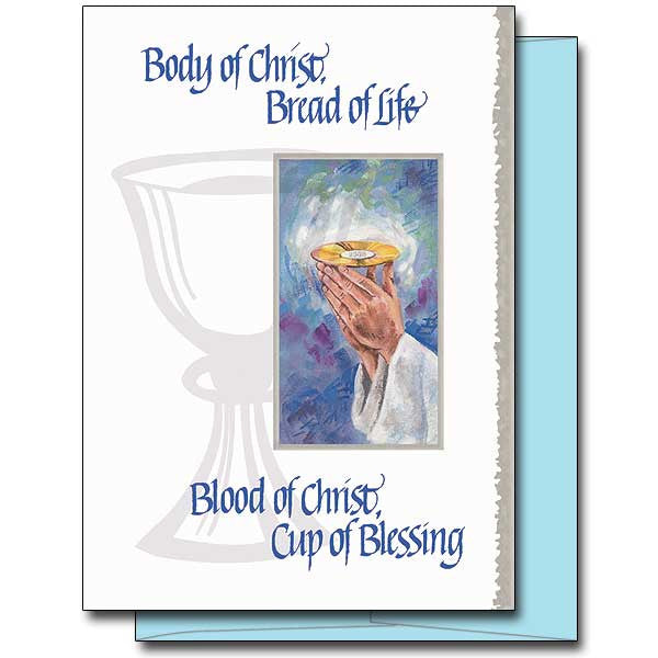 Body Of Christ, Bread Of Life First Communion Card