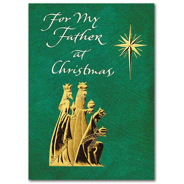 For My Father At Christmas Christmas Card