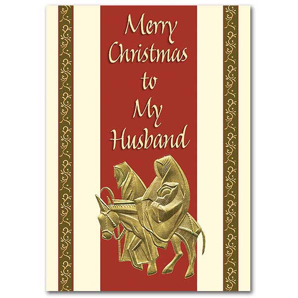 Feliz Navidad a mi esposo Tarjeta de Navidad