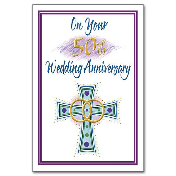 En su 50.° aniversario de bodas Tarjeta de 50.° aniversario de bodas
