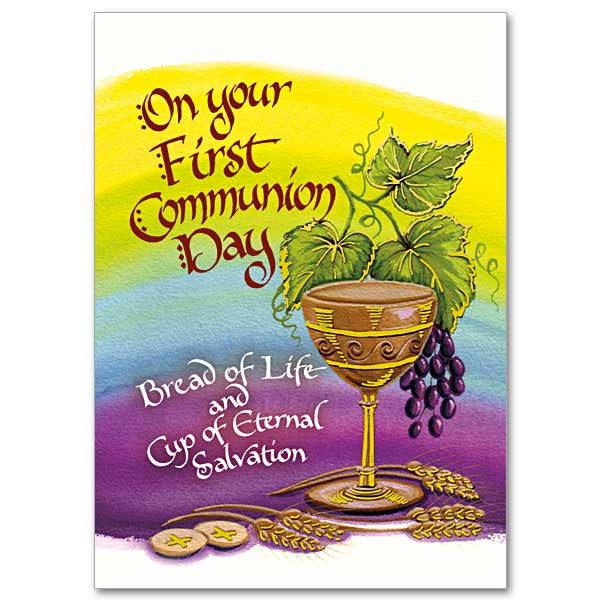 On Your First Communion Day First Communion Card