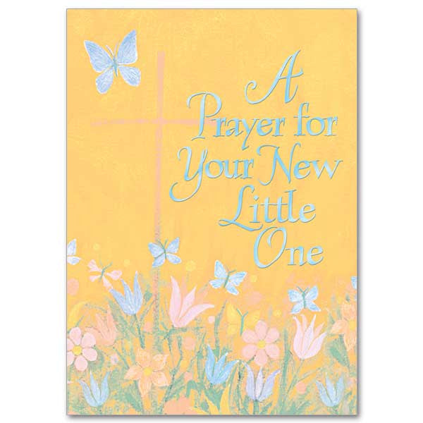 A Prayer For Your New Little One Baby Congratulations Card