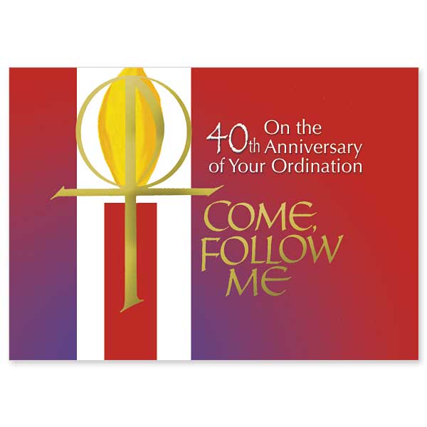 On the 40th Anniversary of Your Ordination, Ordination Anniversary Card