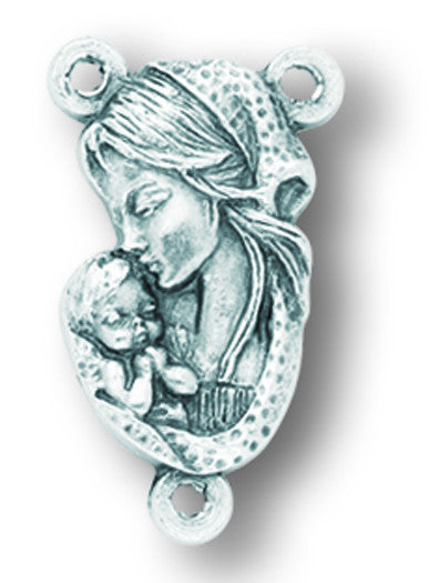 Pieza central del rosario de la Virgen y el Niño