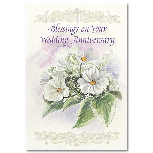 Blessings On Your Wedding Anniv Wedding Anniversary Card