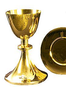 Chalice And Well Paten Set, with K of C Emblem