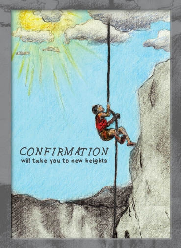 Confirmation Rock Climber Card