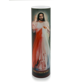 LED Candle – Divine Mercy - Jesus, I Trust in You!