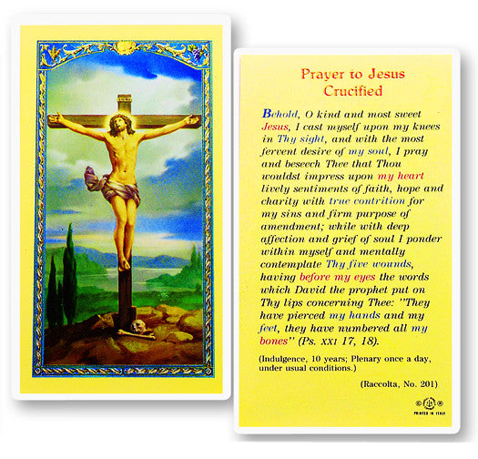 Prayer To Jesus Crucified Holy