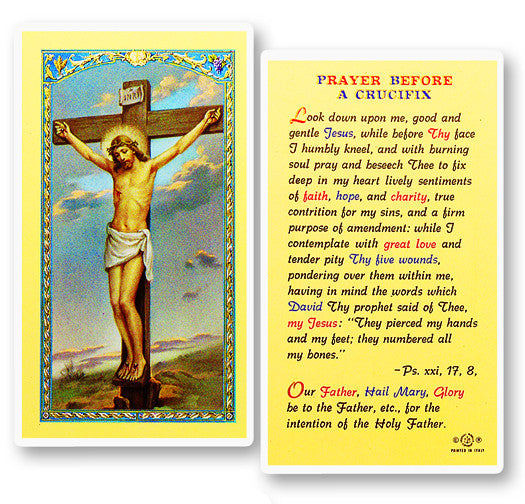 Prayer Before A Crucifix Holy