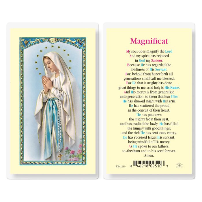 Magnificat Our Lady of Lourdes Holy Card