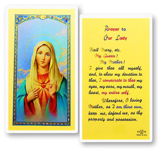 Prayer To Our Lady - I.H.M.