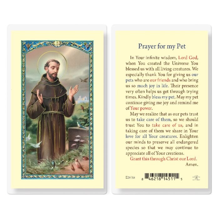 Prayer For My Pet - St. Francis