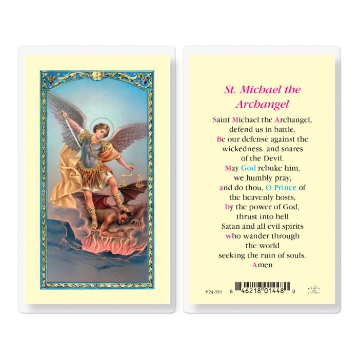 Prayer To St. Michael Holy Card