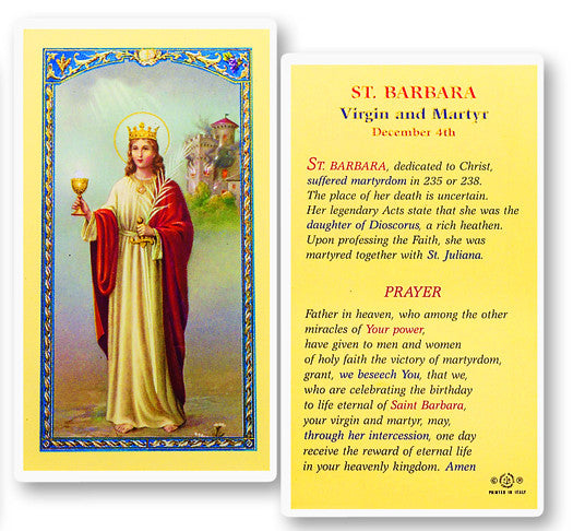 St. Barbara Prayer Biography