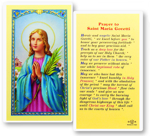 Oración a Santa María Goretti