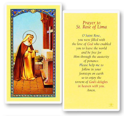 Prayer To St Rose Of Lima