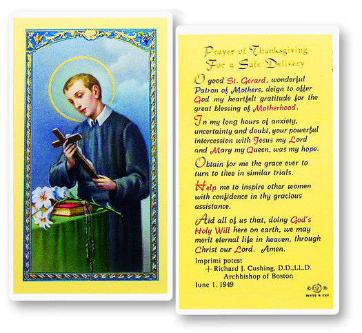 St. Gerard -Thanksgiving Prayer