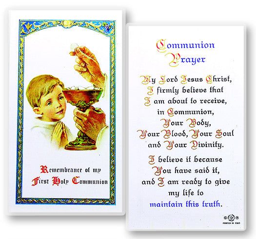 Communion Boy - Popular Prayer