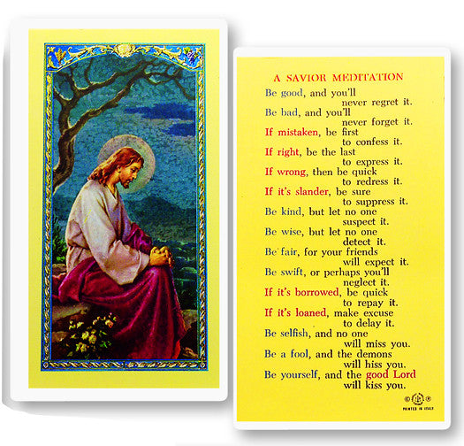A Savior Meditation Christ Holy
