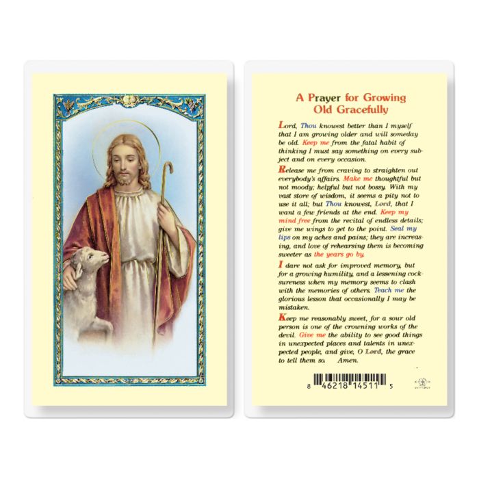 Prayer For Growing Old Gracefully Card