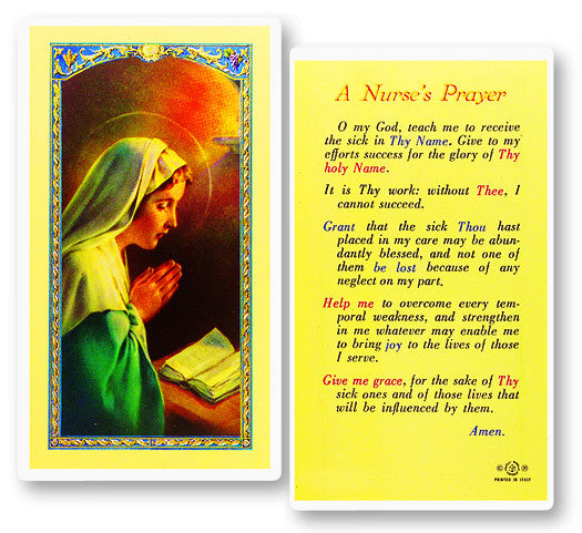 A Nurse's Prayer - Madonna Holy