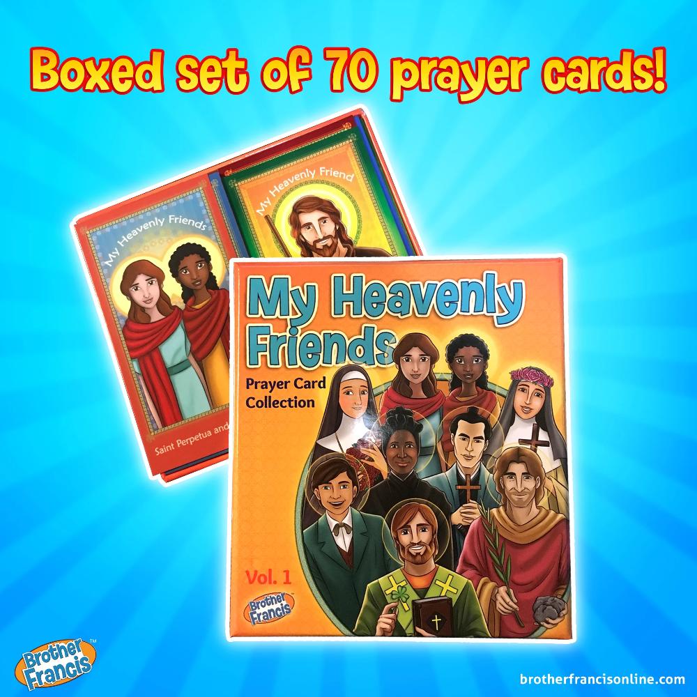 Colección de tarjetas de oración Mis amigos celestiales - Juego de 70 [Hermano Francis]