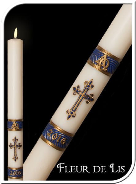 Fleur de Lis Paschal - Blue
