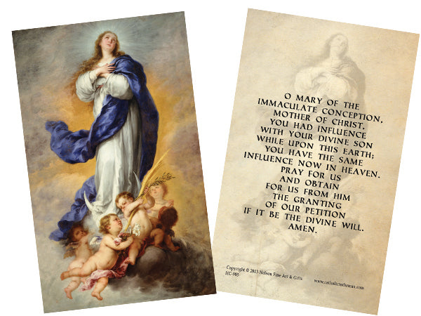 Immaculate Conception Holy Card