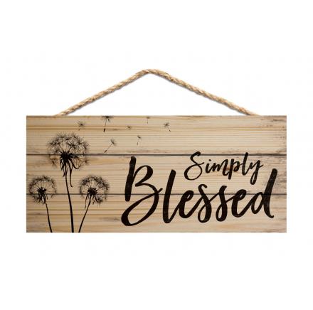 Simply Blessed - Hanging Sign