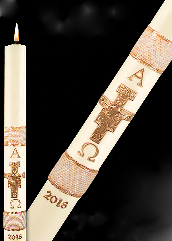 Holy Cross of San Damiano Paschal Candle