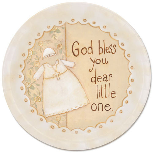 Baptism Dear Little One Paper Plate