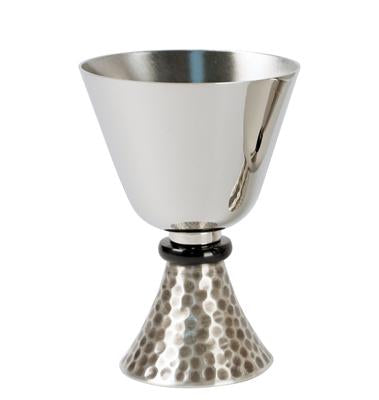 Chalice Only, Stainless Steel, with Oxidized Silver Plated Base