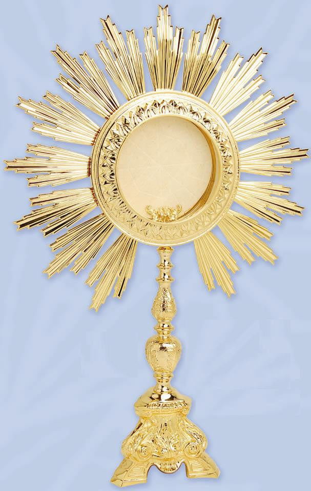 Monstrance, Gold Plated