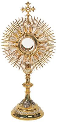 Monstrance, Gold and Silver Plated