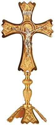 Altar Crucifix, Gold Plated