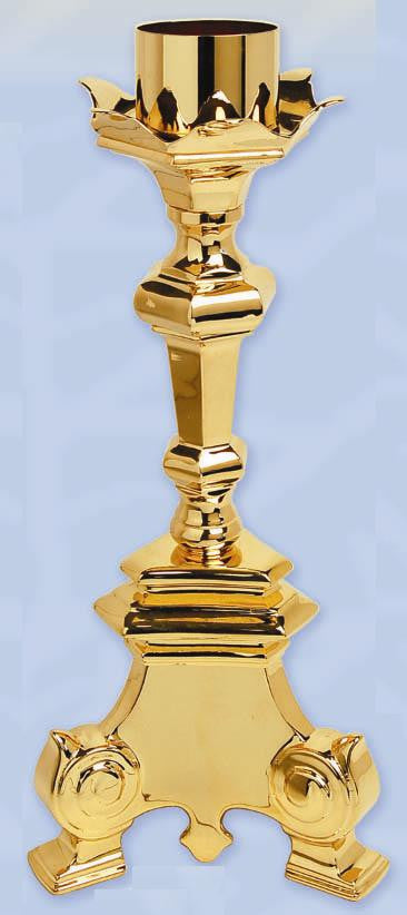 Paschal Candle Holder, Gold Plated, 20'', each