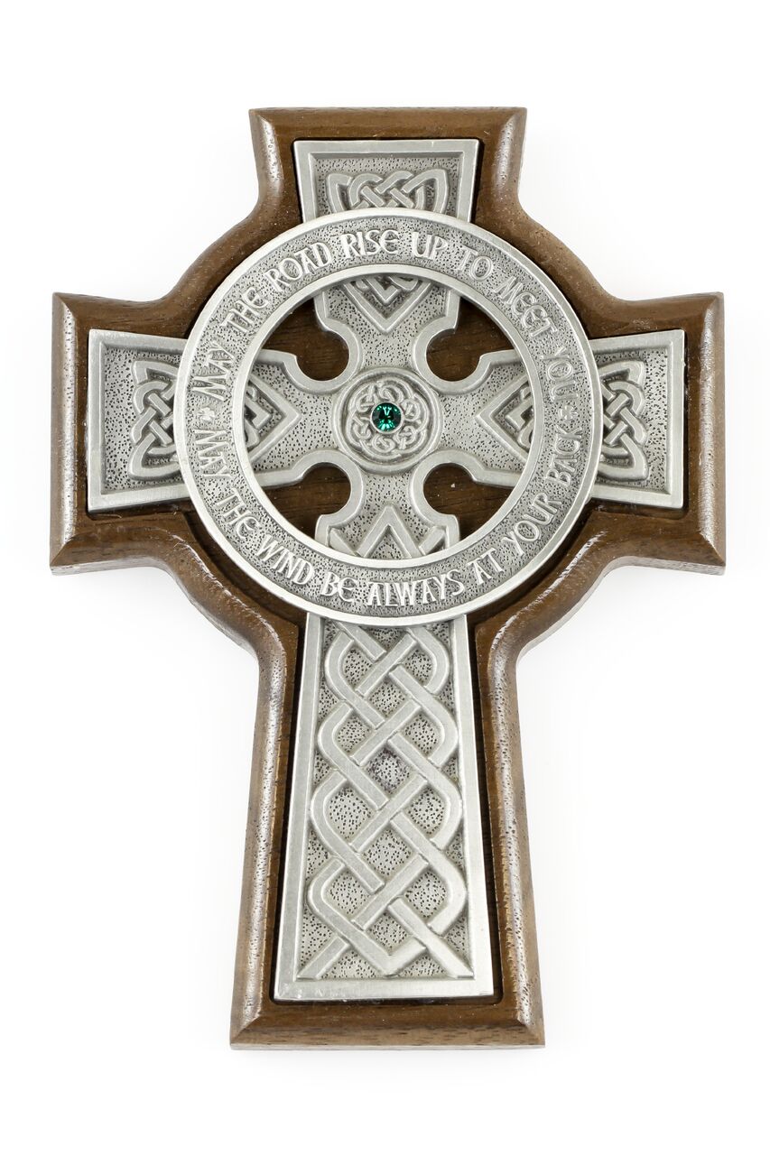6" Walnut Celtic Cross