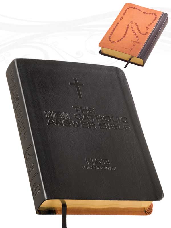 La NUEVA Biblia Católica Respuesta Librosario NABRE (Negro) Letra Grande