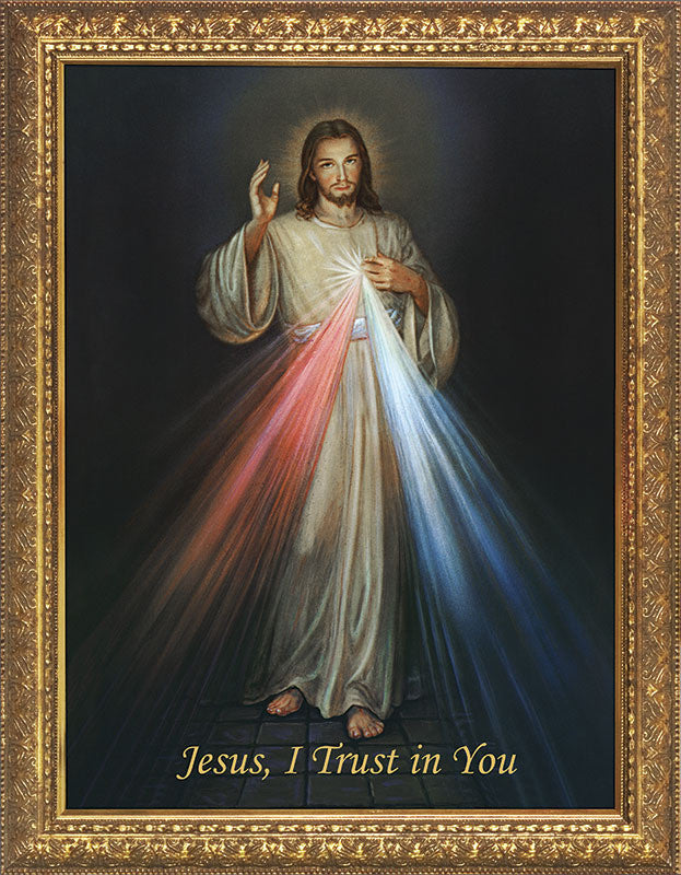 Jesús de la Divina Misericordia en ti confío 24x30