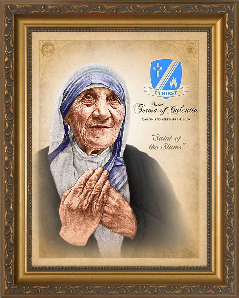 Retrato conmemorativo de Santa Teresa de Calcuta