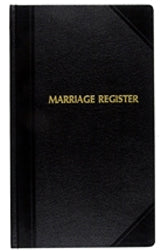 Marriage Register  9 x 14"