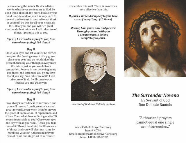 The Surrender Novena Brochure