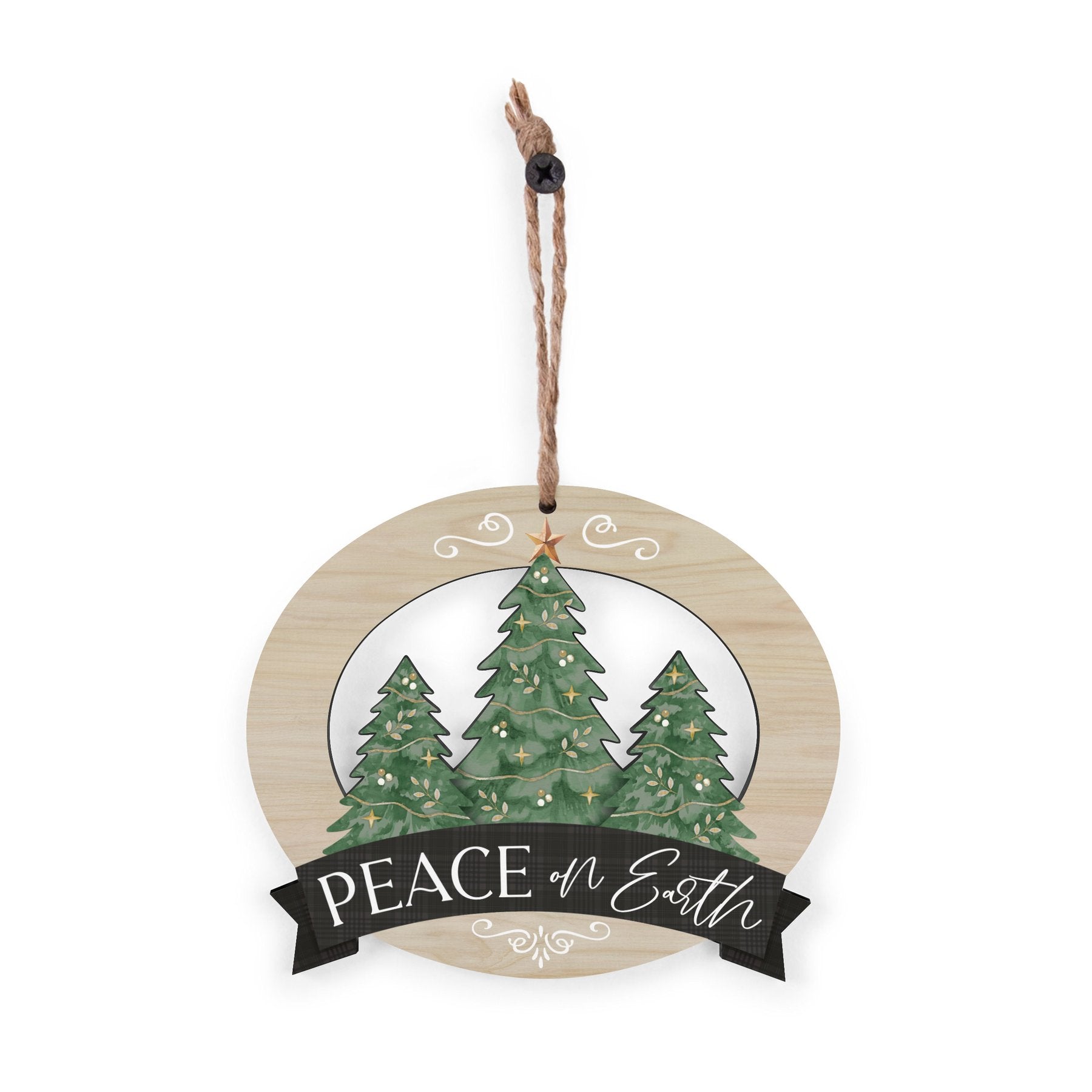 Peace On Earth/Trees Ornament