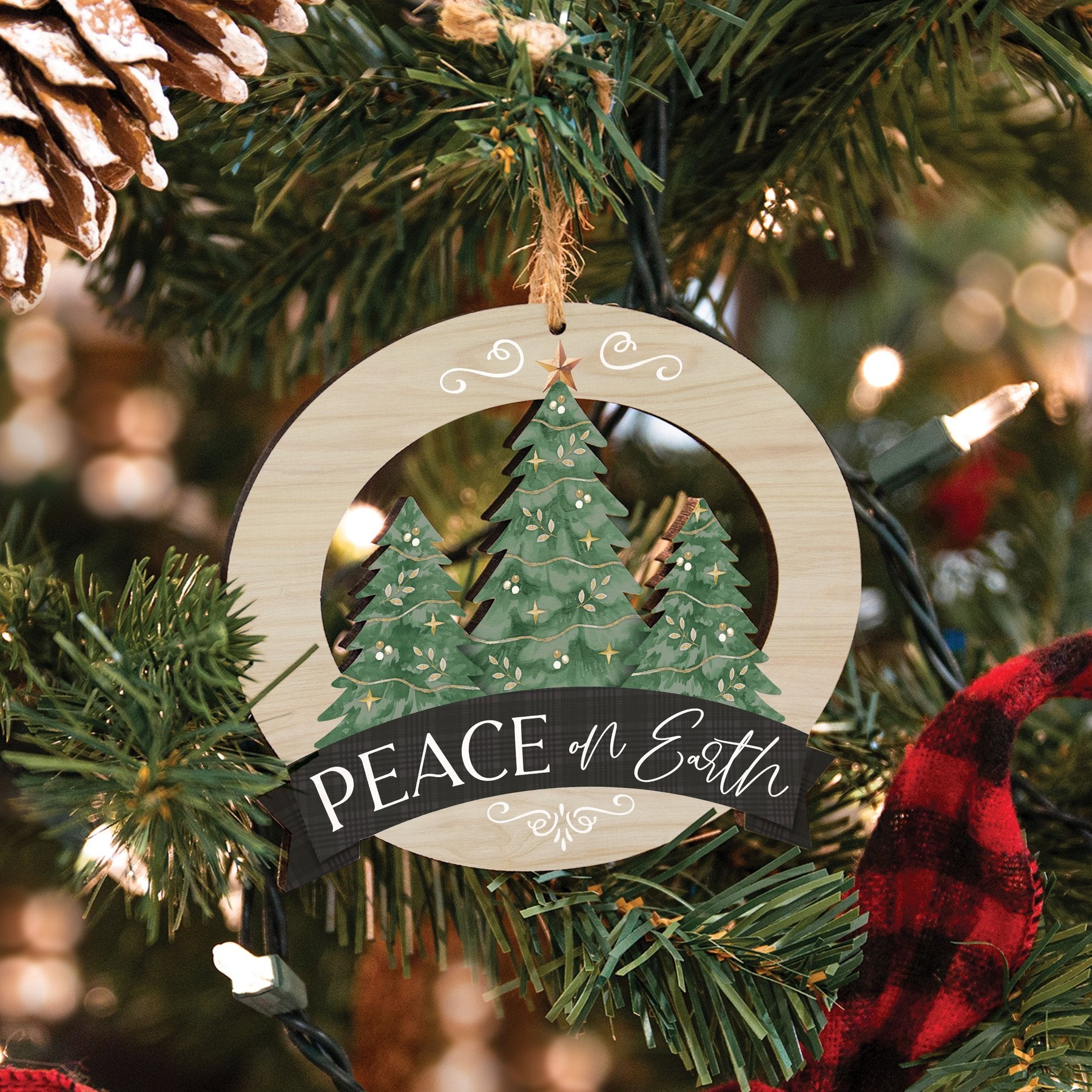 Peace On Earth/Trees Ornament