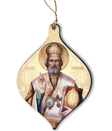 St. Nicholas Wood Ornament