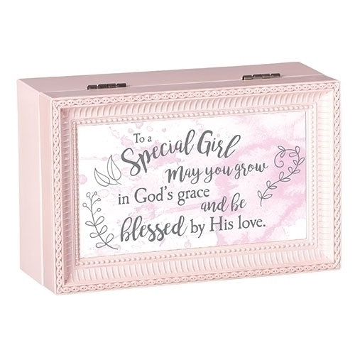 Special Girl Baptism Music Keepsake Box