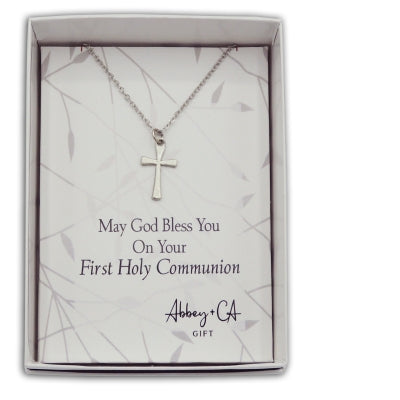 First Communion Cross Pendant